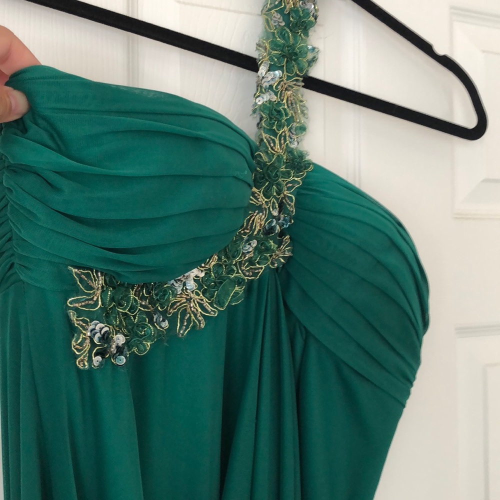 Green formal dress